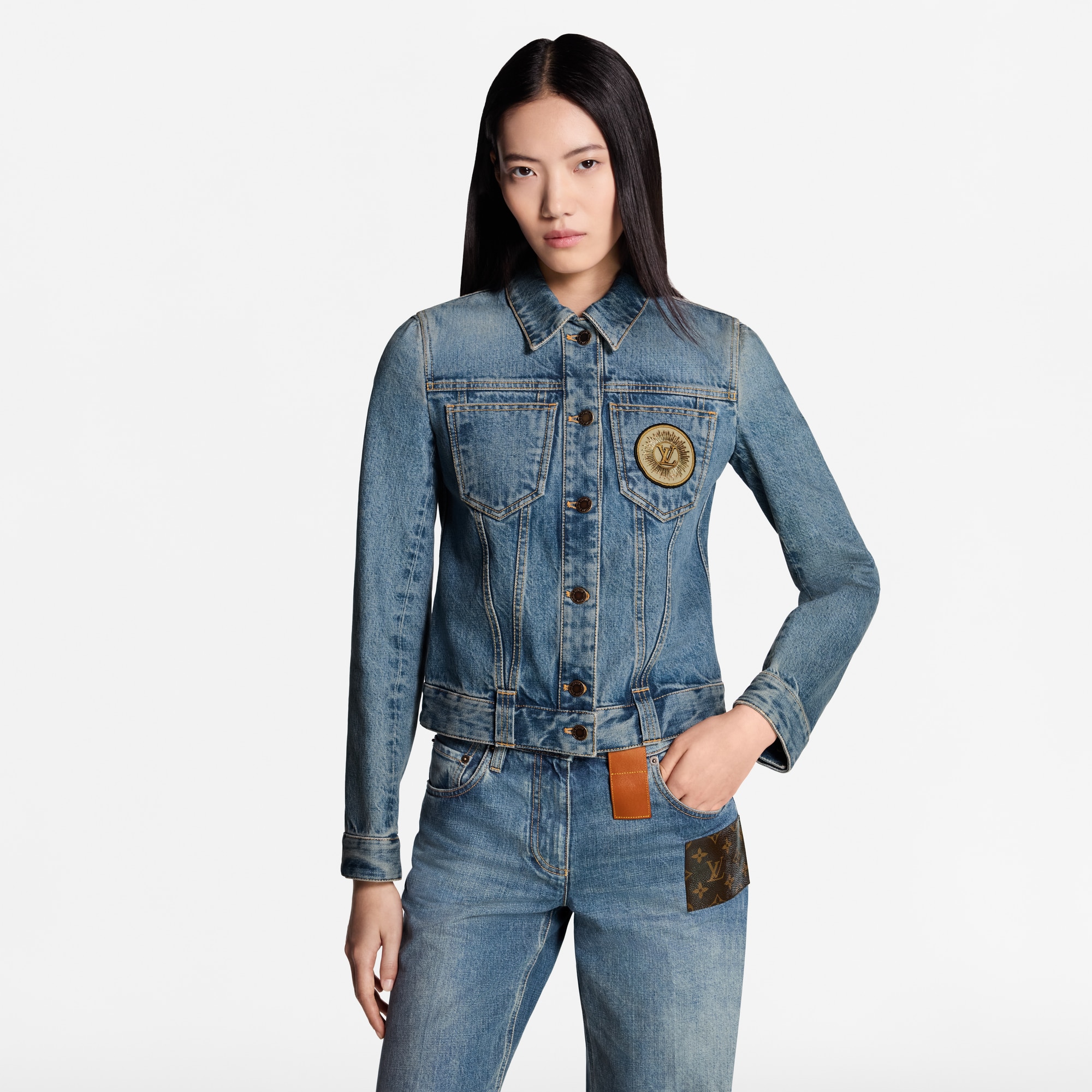 LV Patch Denim Jacket - Women - Ready-to-Wear | LOUIS VUITTON ®
